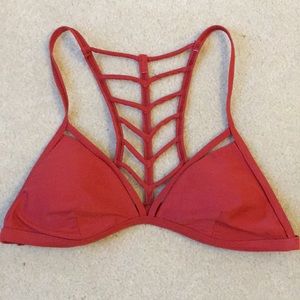 Pacsun Red Strappy Bikini Top